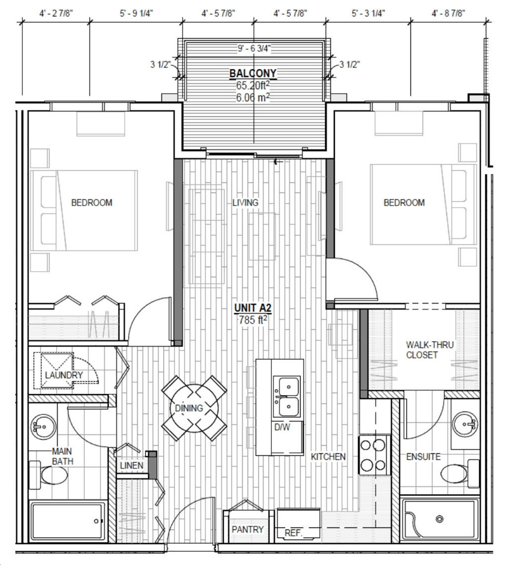 Unit A2 floor plan