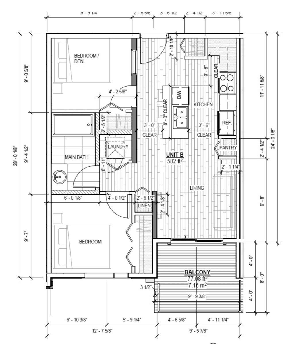 Unit B floor plan