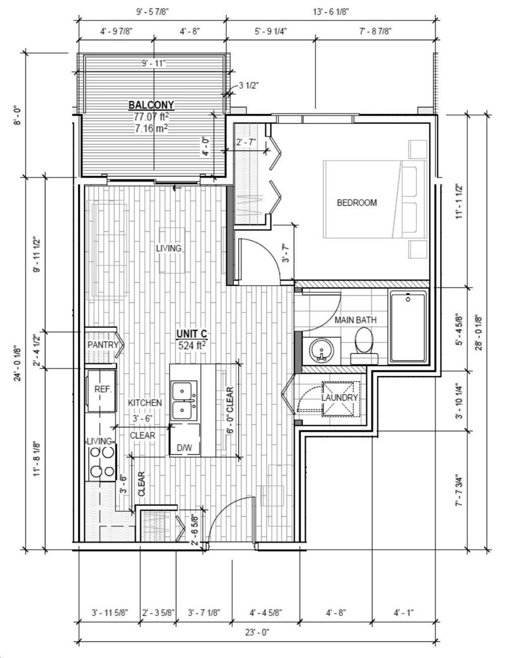 Unit C floor plan