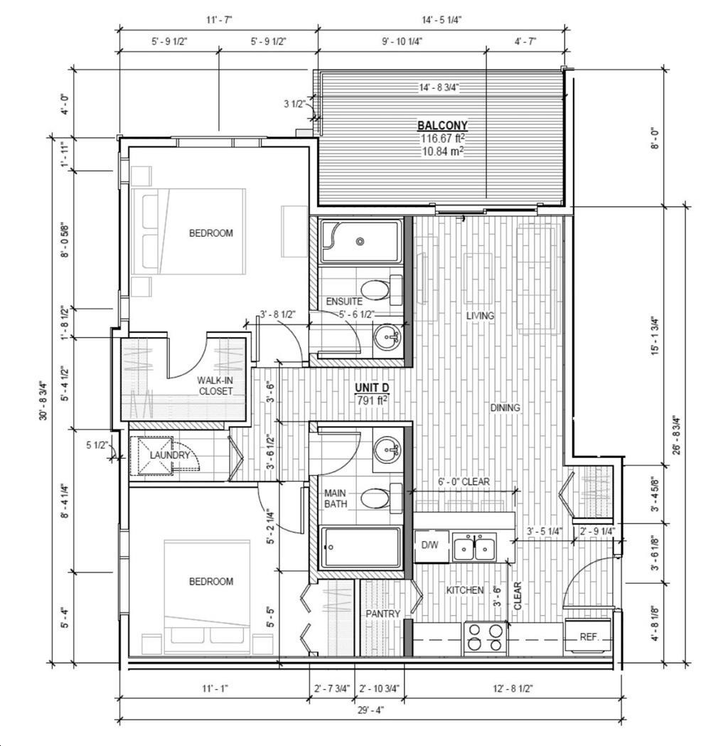 Unit D floor plan