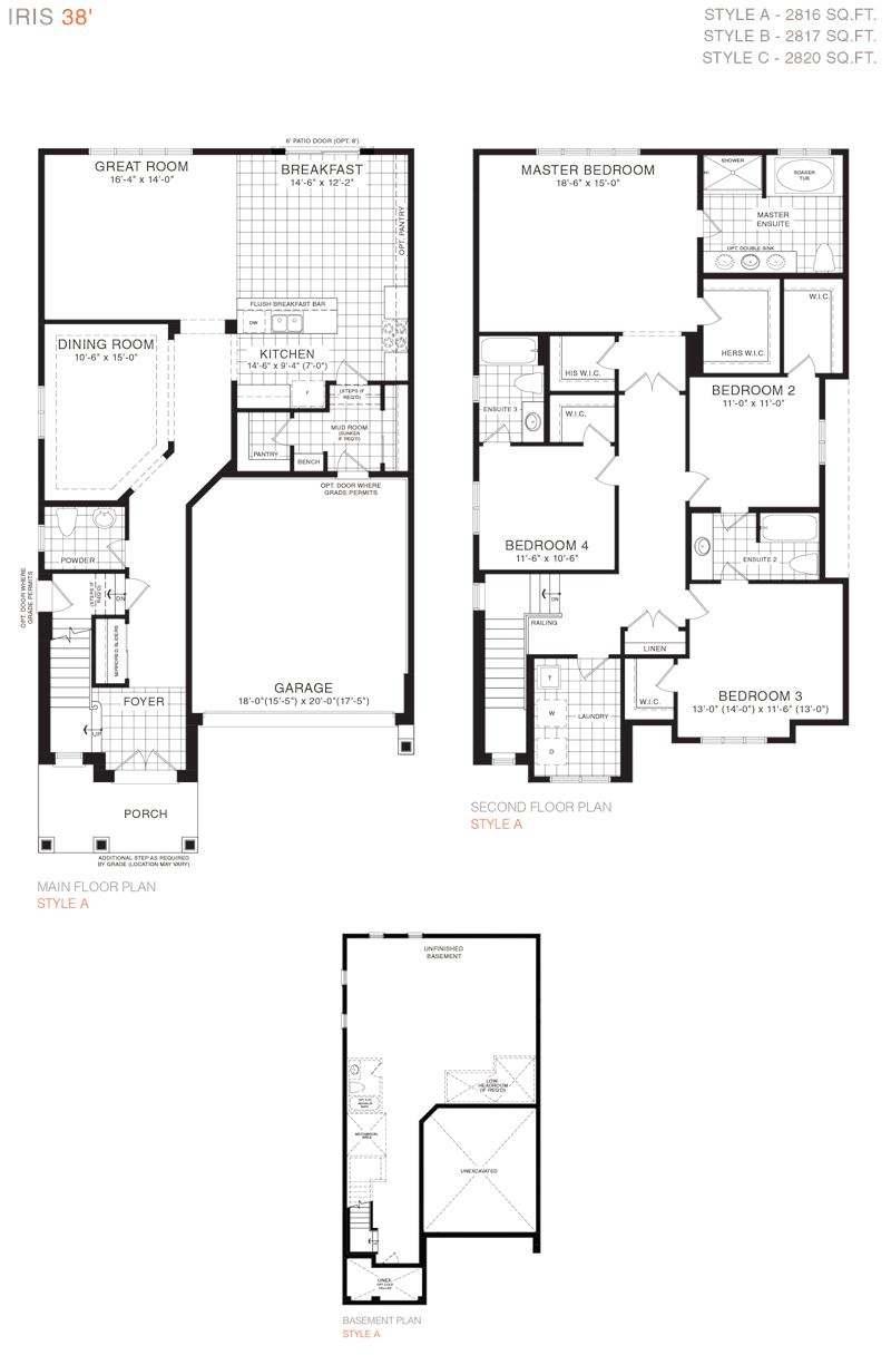 Queenston floor plan