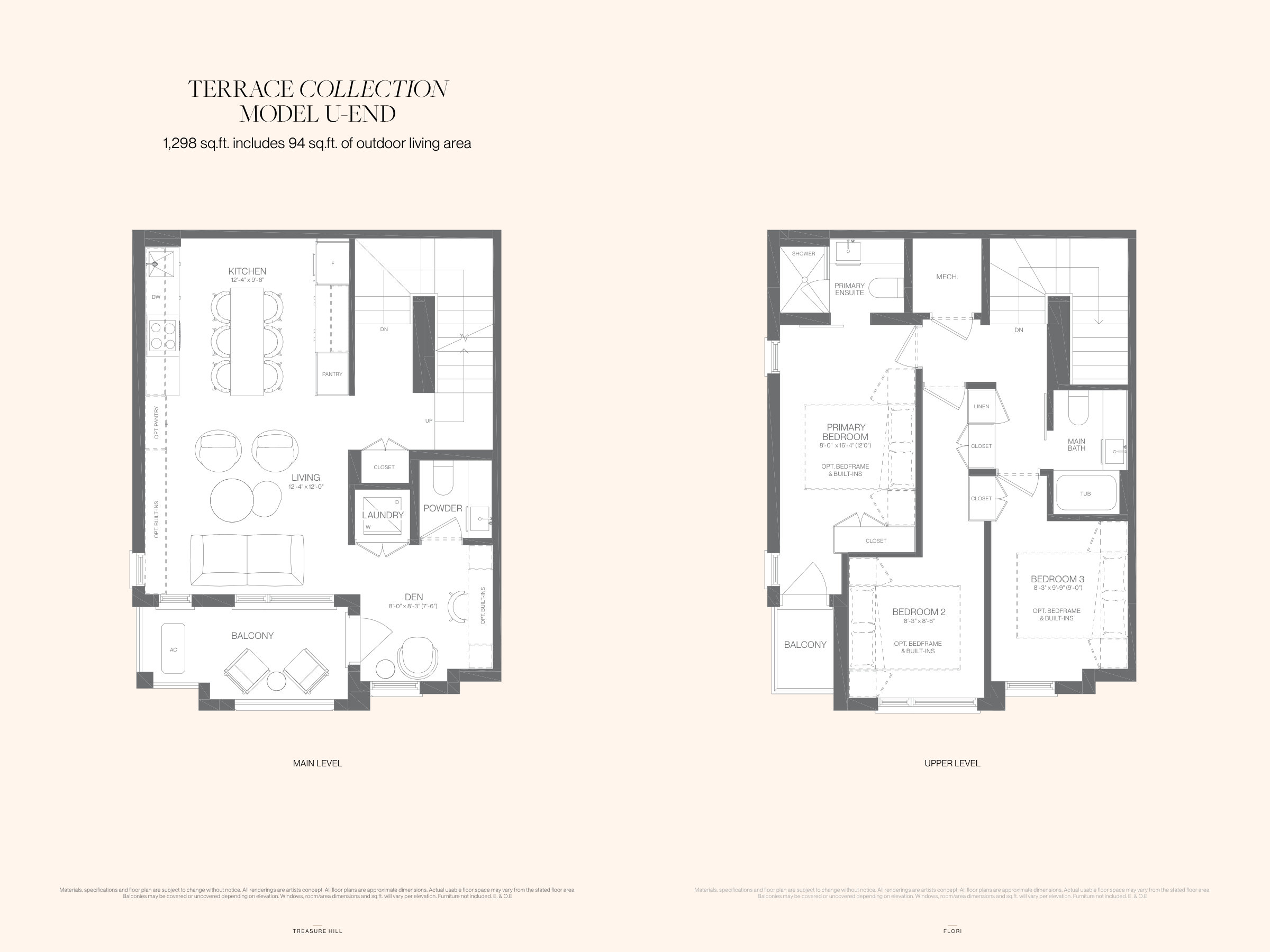 Terrace Collection - U-END floor plan