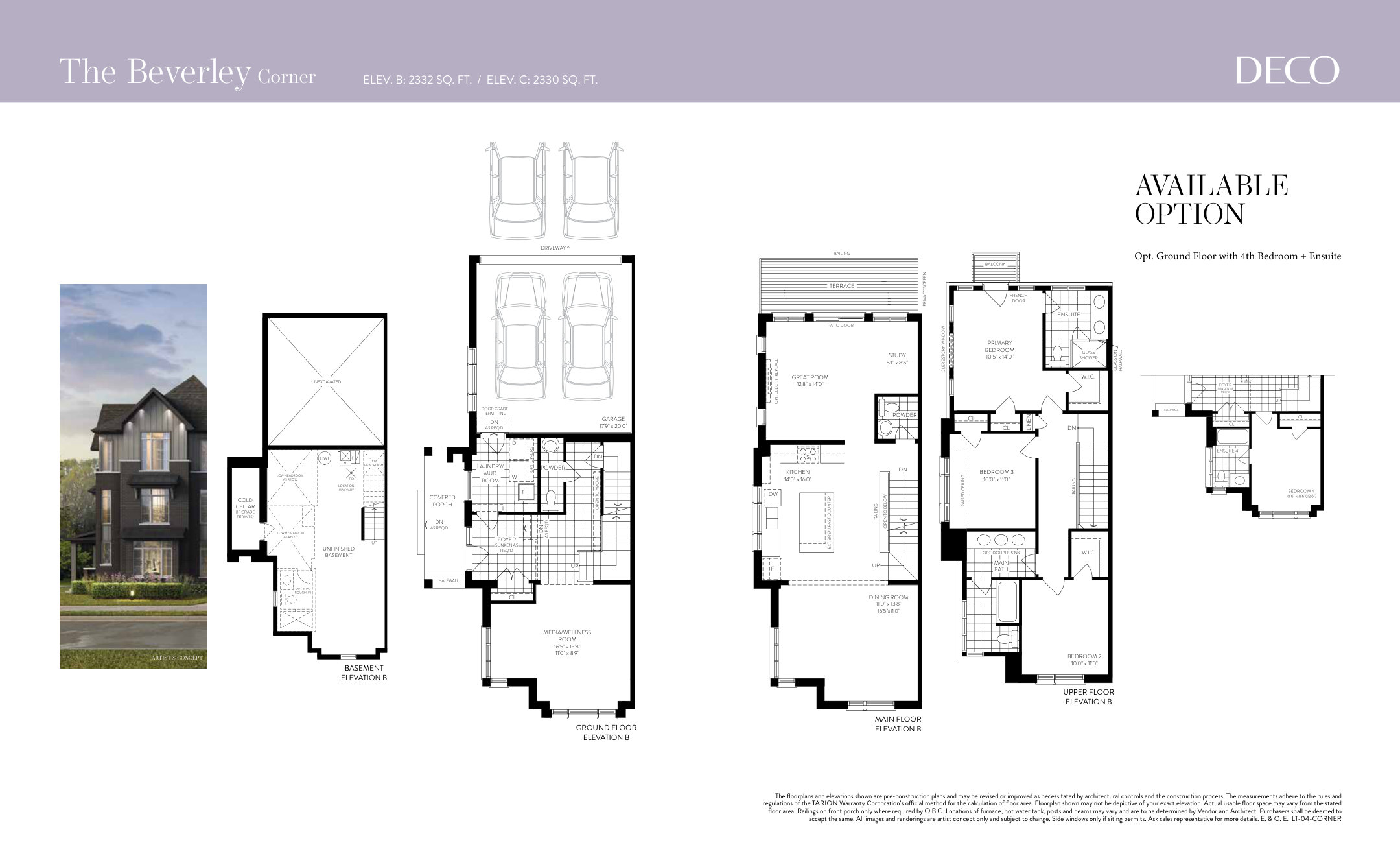 The Rouge (Corner) floor plan