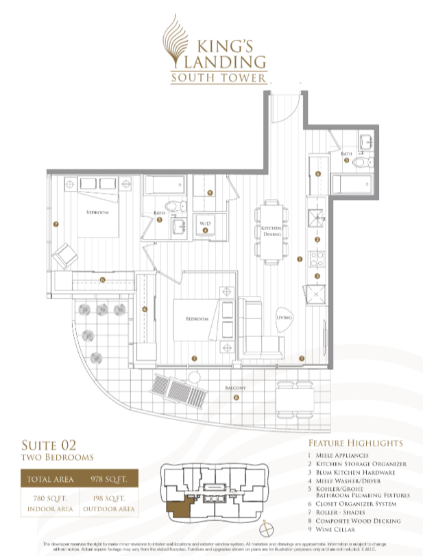 South Tower - Suite 02 floor plan