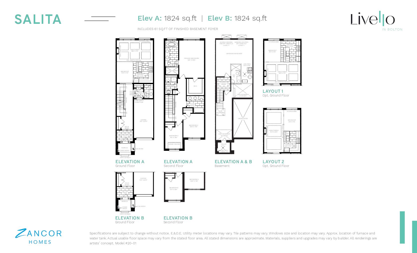 Moderno floor plan