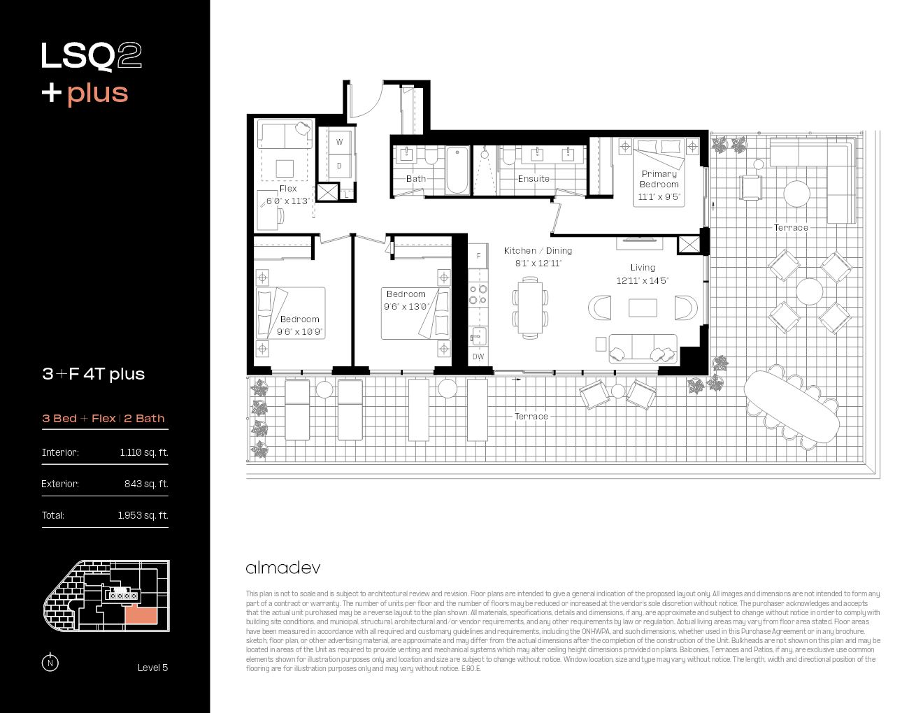 1 + F 5 floor plan