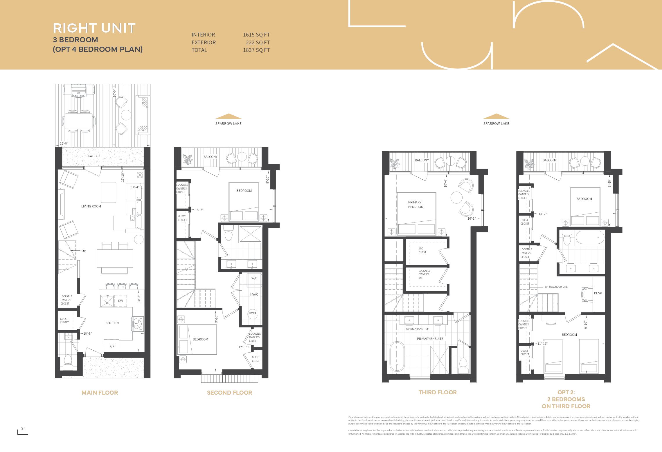 Left Unit floor plan
