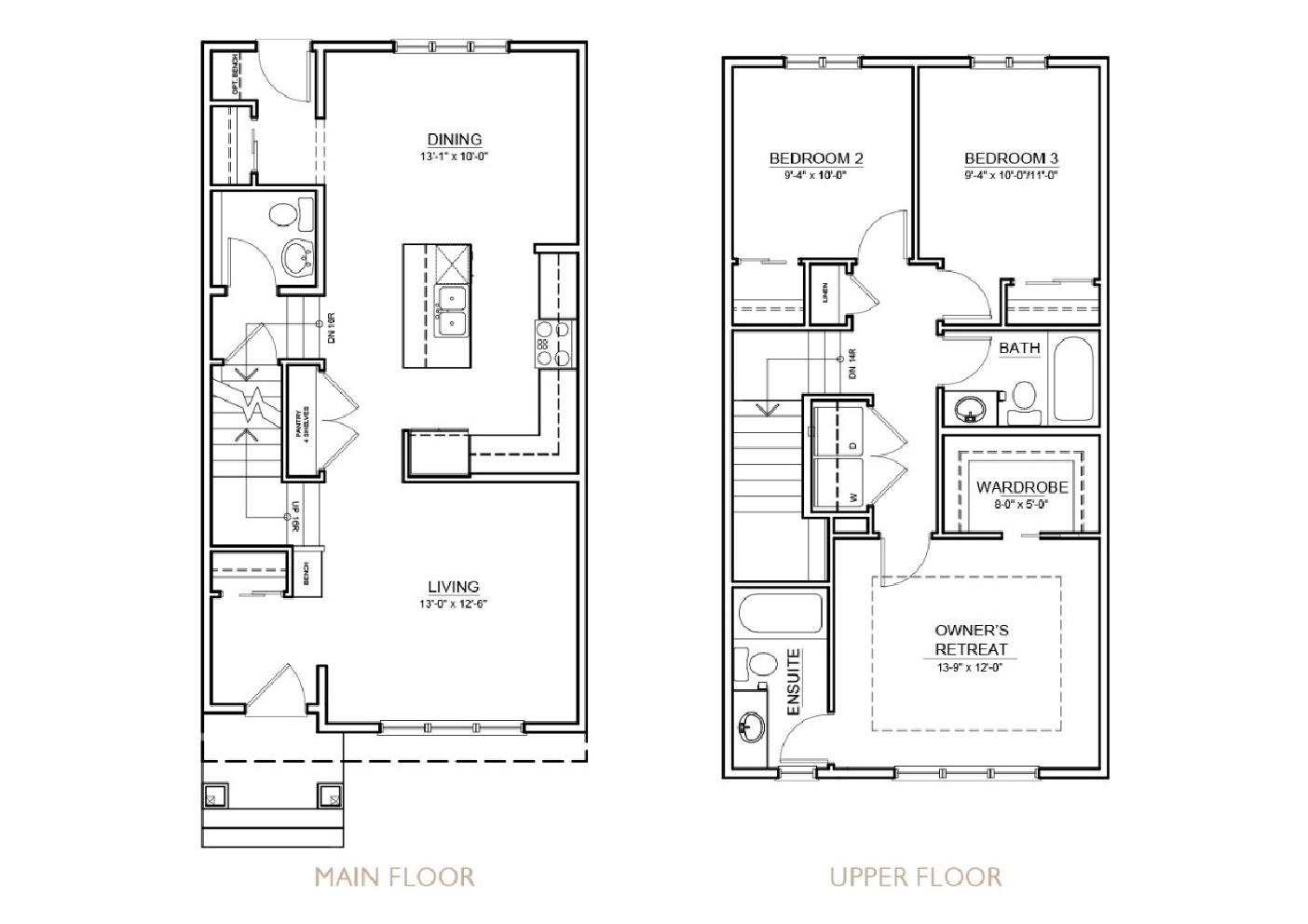 Duplex floor plan