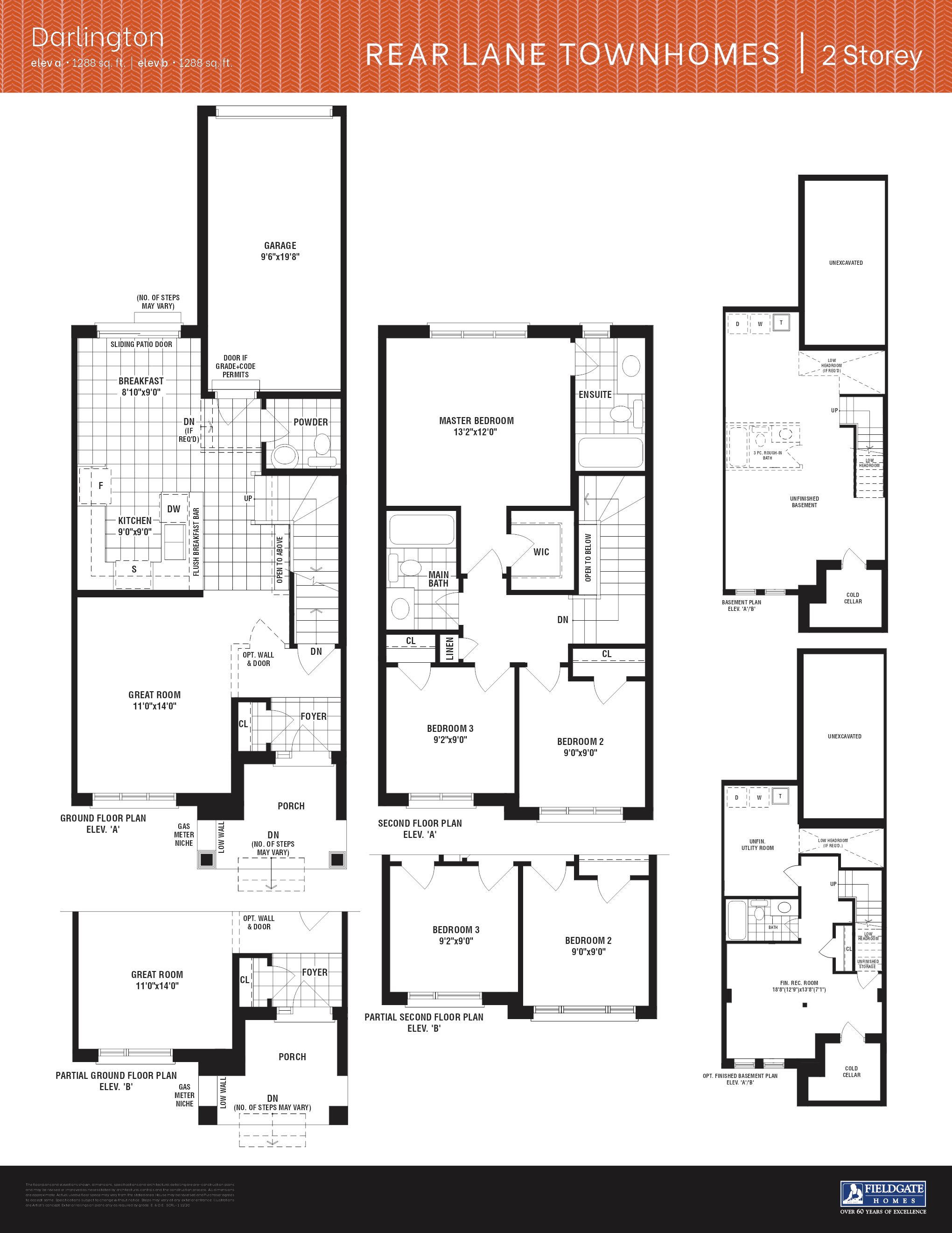 Townhome - Darlington floor plan