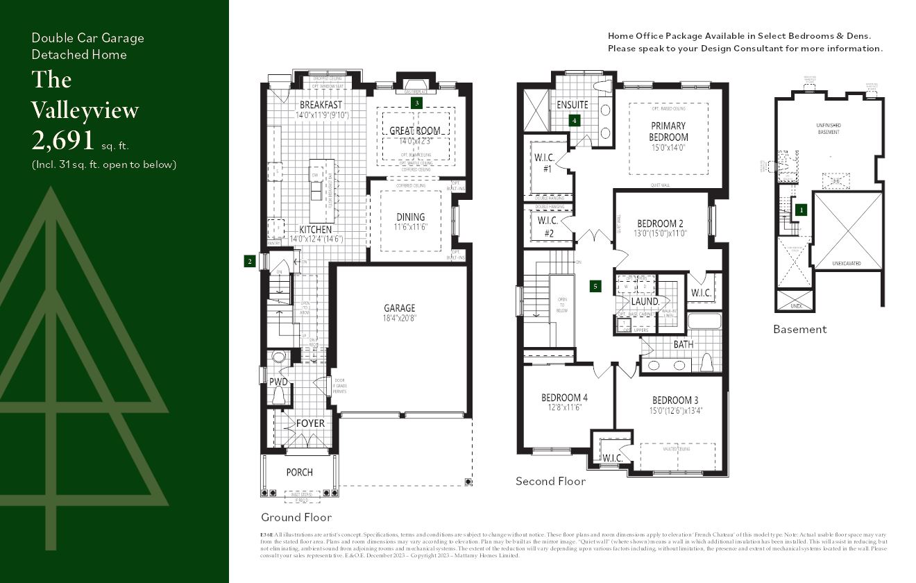 The Forestbrook - Townhome floor plan