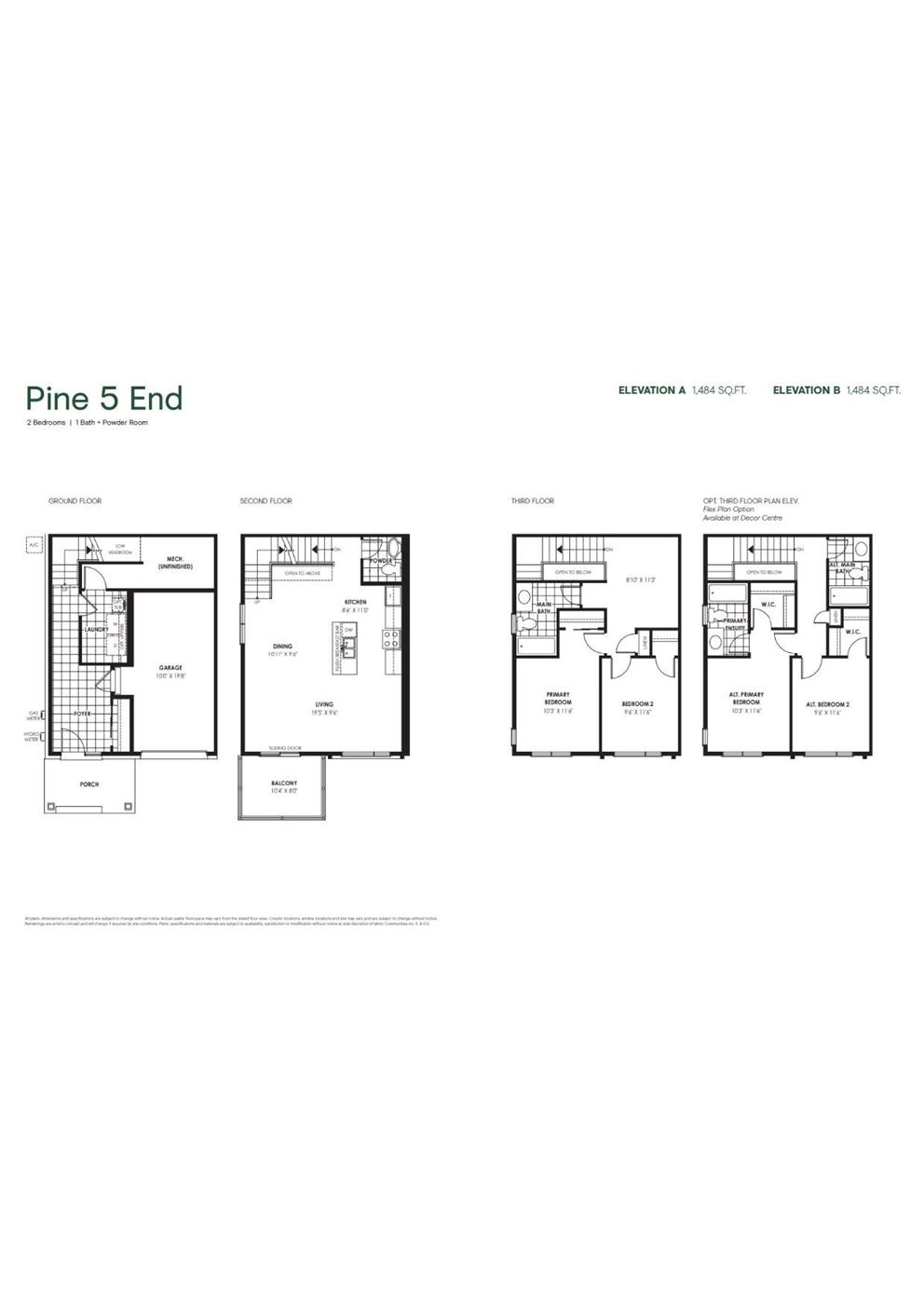 Pine 2 floor plan
