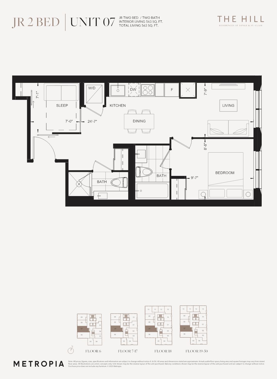Unit 03 - 1 Bed floor plan