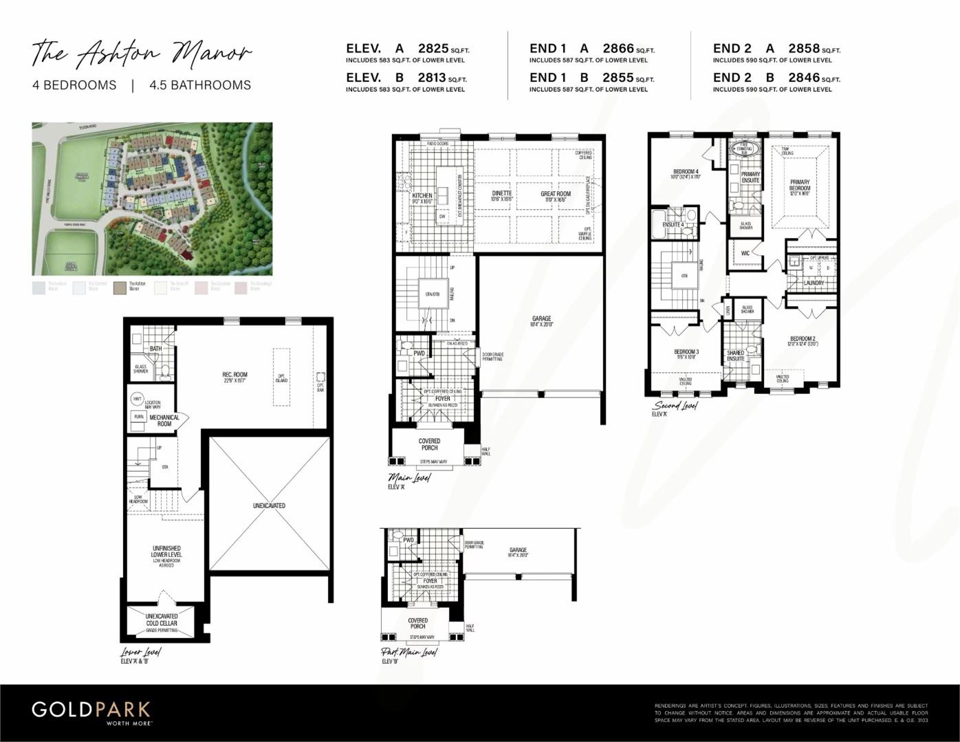 The Avebury Manor floor plan