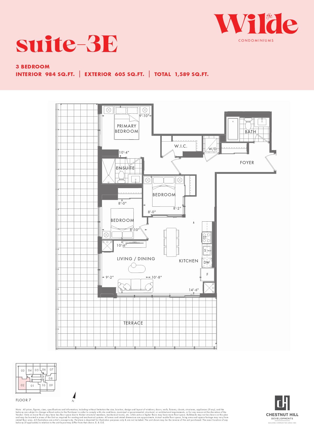 Suite 1CC+D floor plan