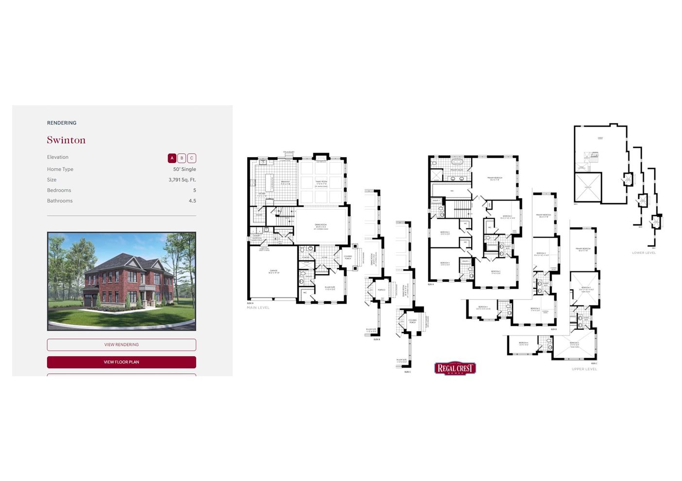 Allison - Towns floor plan
