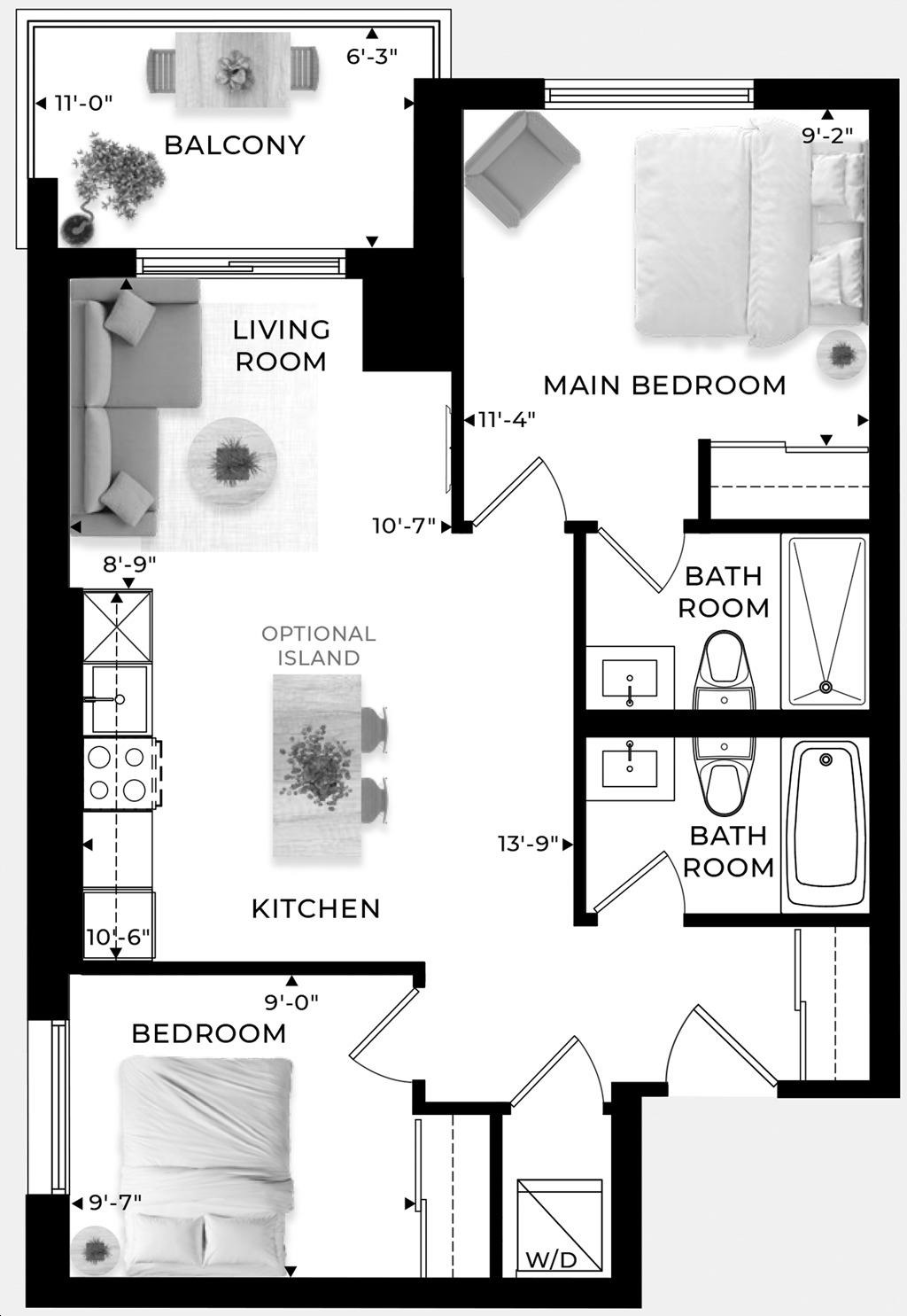Chartreuse floor plan
