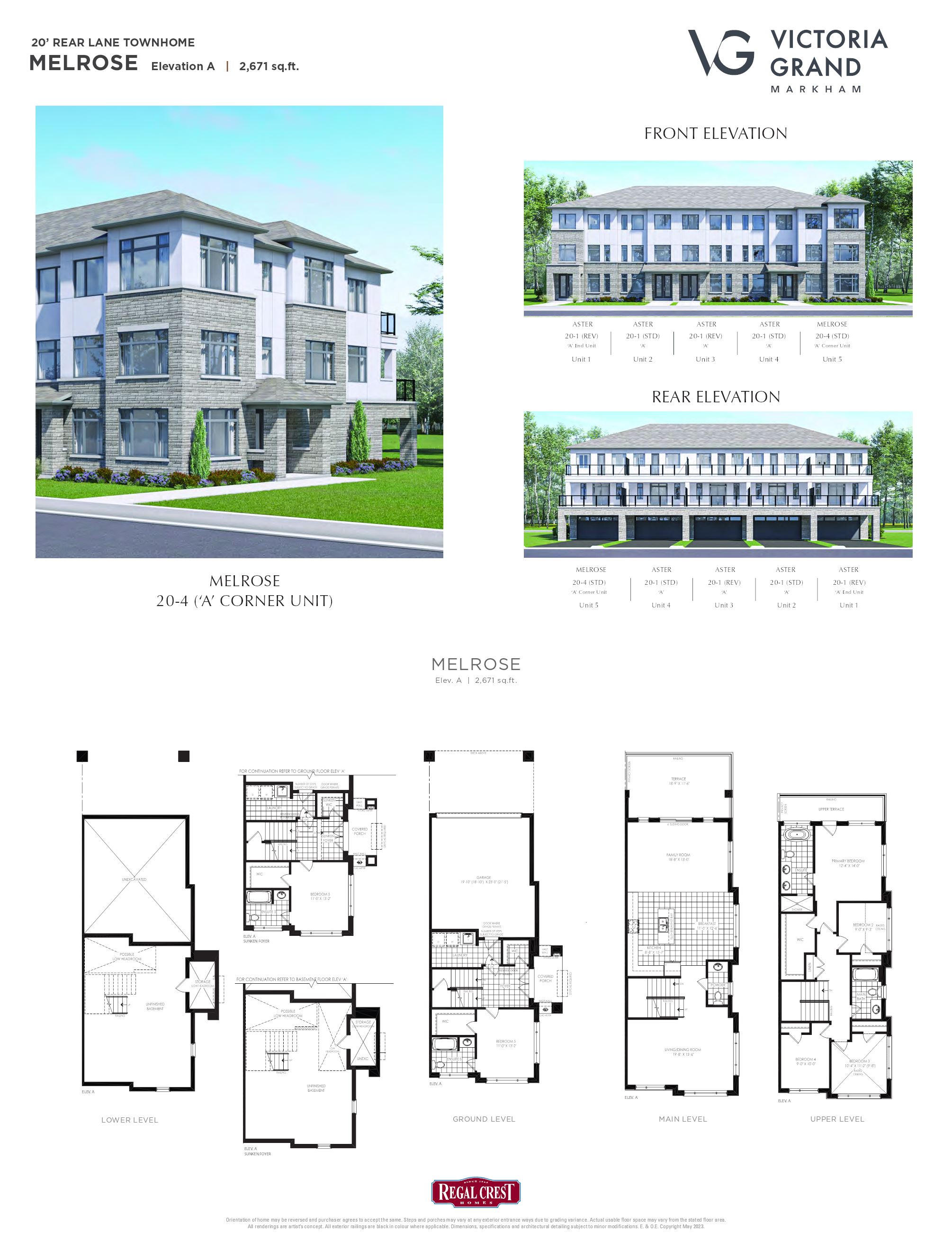 Orchid - Townhomes floor plan