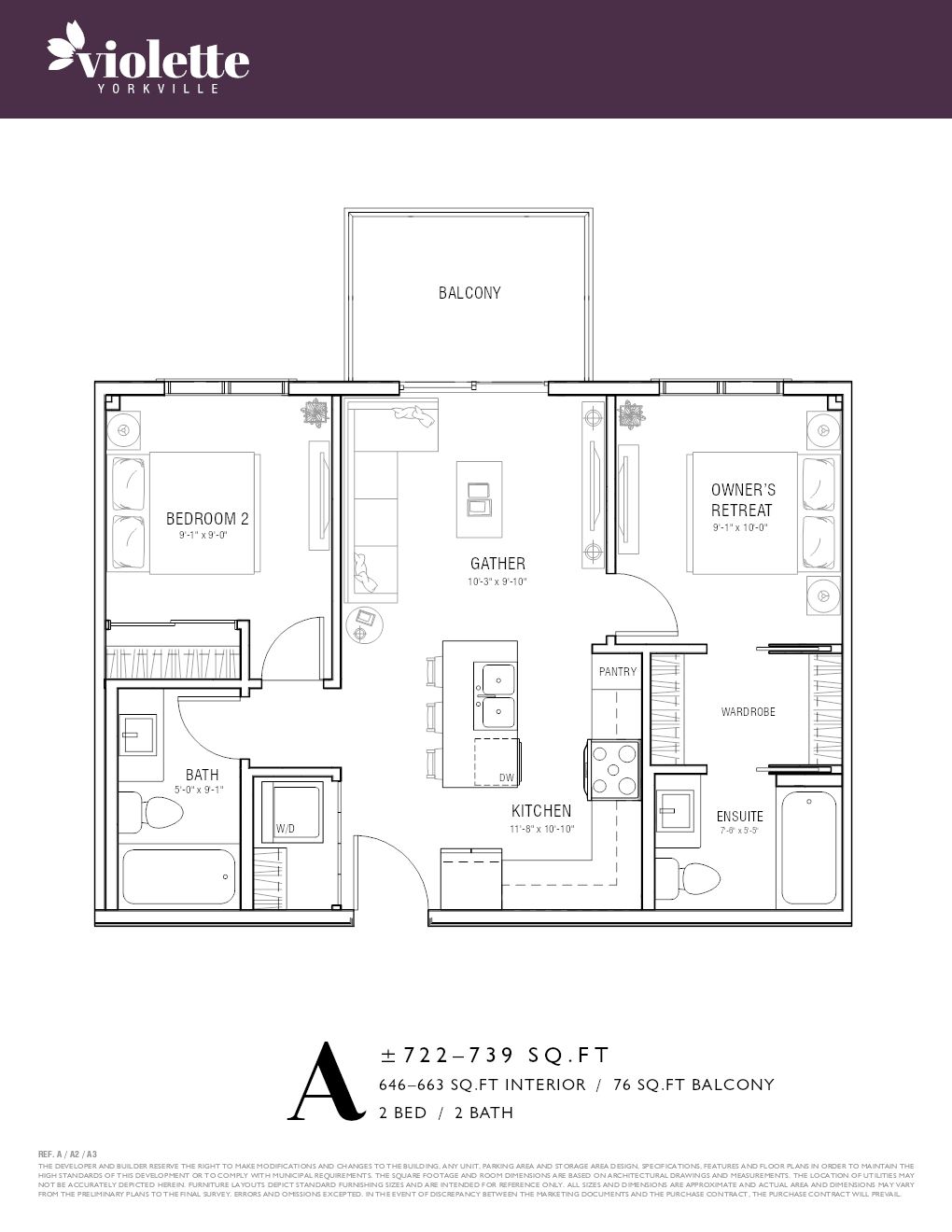 Unit A floor plan