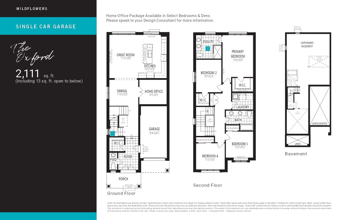 The Cranbrook- Townhome floor plan